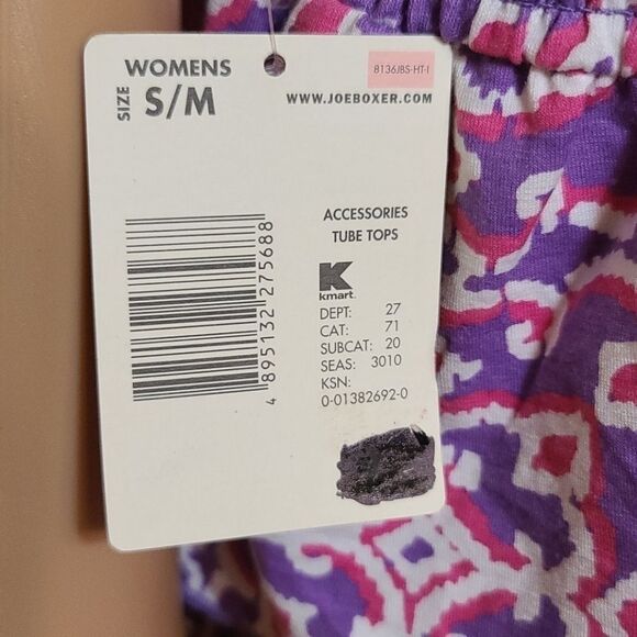 Joe Boxer 3 Tier Ruffle Purple Kaleidoscope Tub Top - Picture 7 of 10